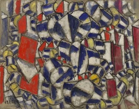 At the Guggenheim's 'Great Upheavals' exhibit: Fernand Léger's 'Contrast of Forms (Contraste de formes),' an oil painting from 1913.